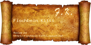 Fischbein Kitti névjegykártya